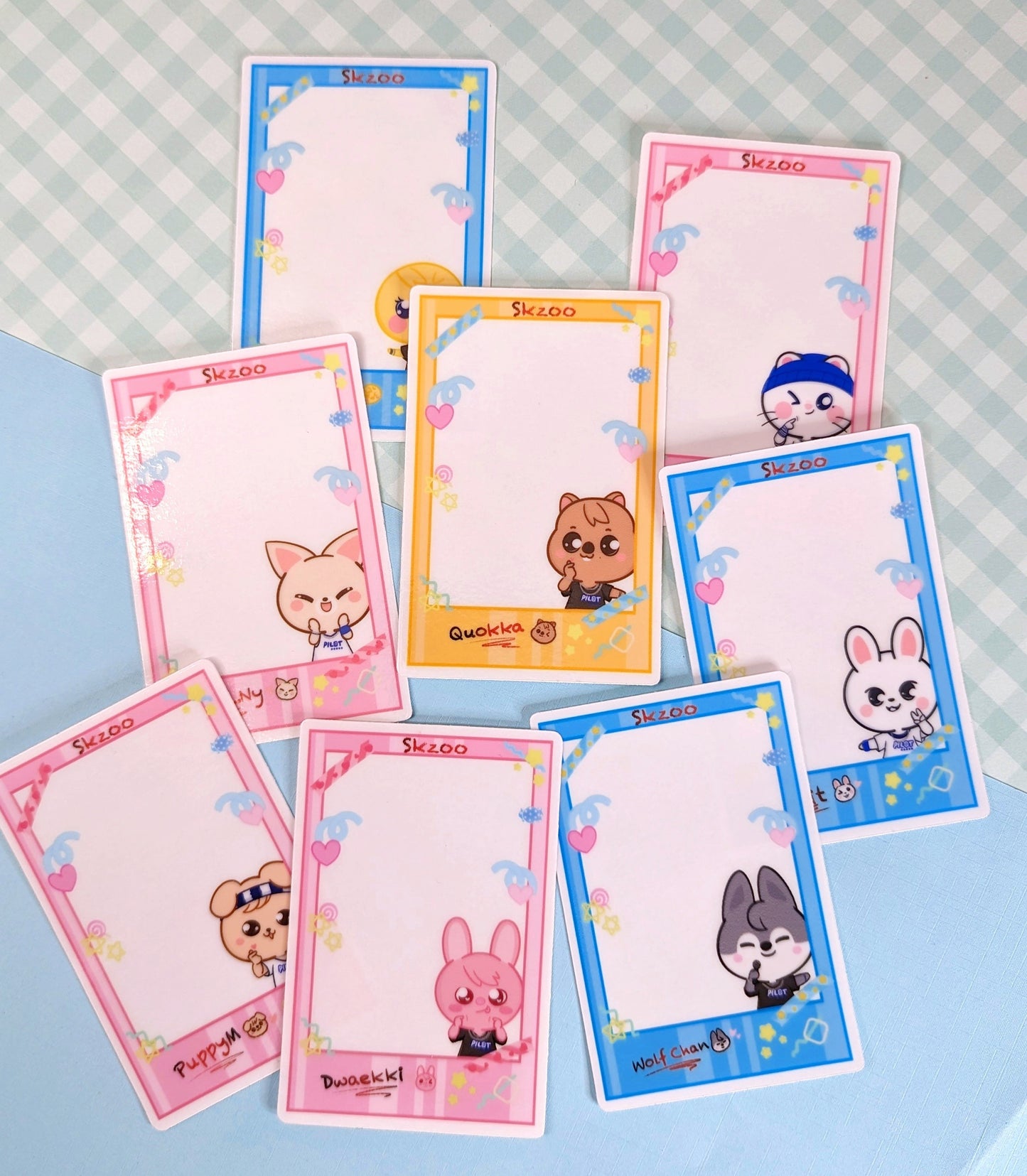 SKZOO Clear Polaroid Stickers