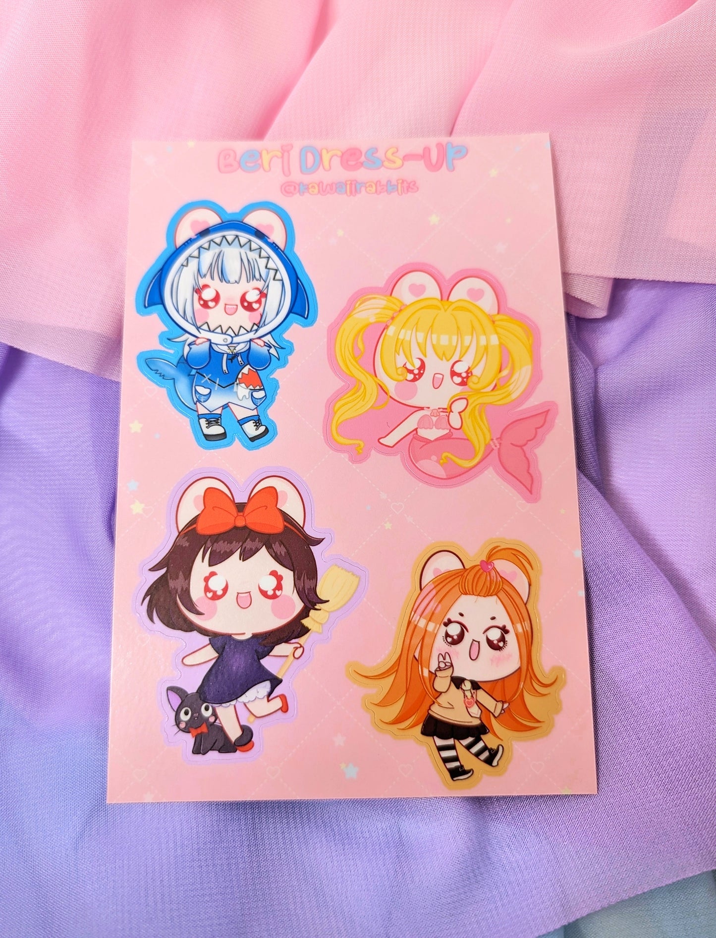 Beri Bunny Dress Up Sticker Sheets
