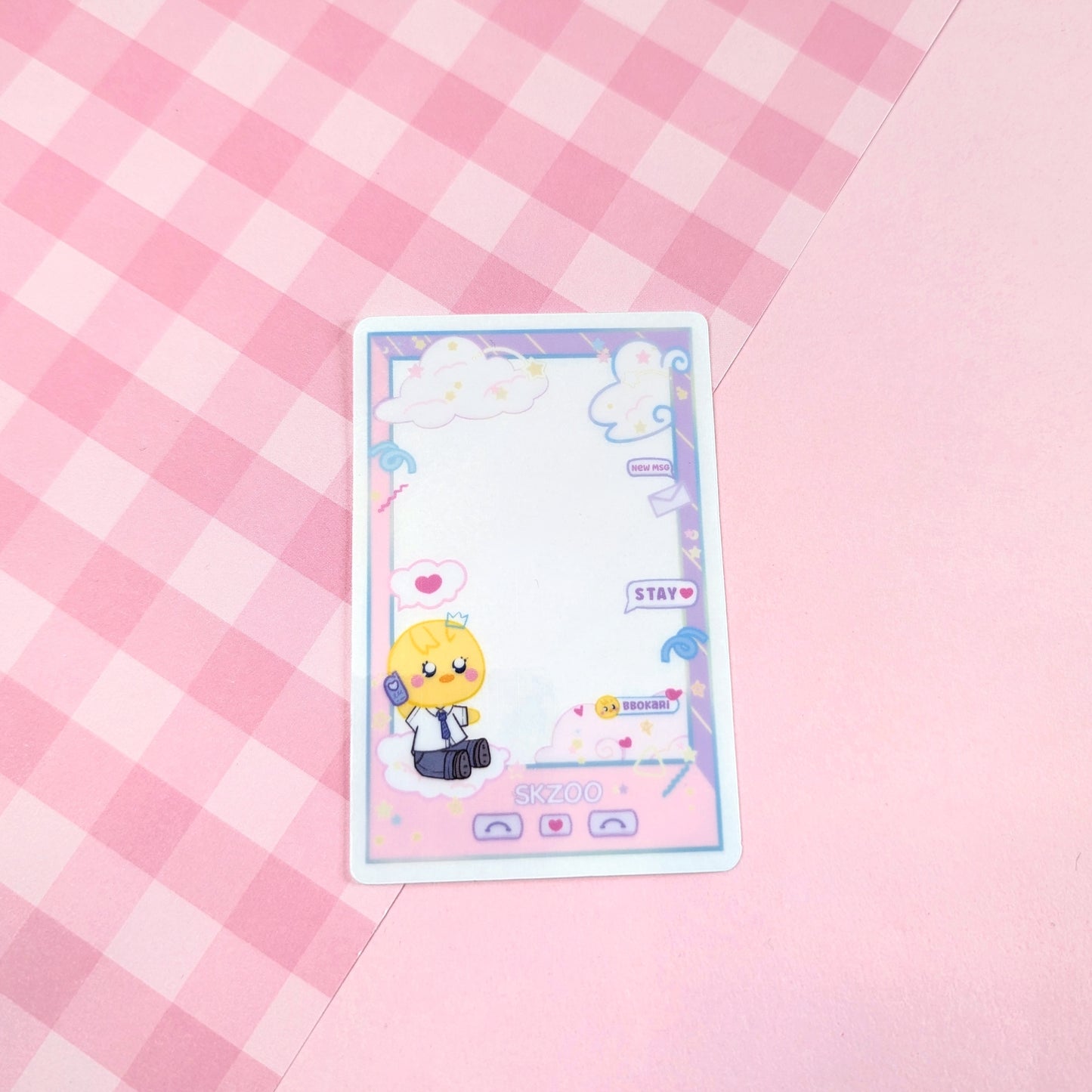 Pastel Kawaii SKZOO Clear Polaroid Stickers