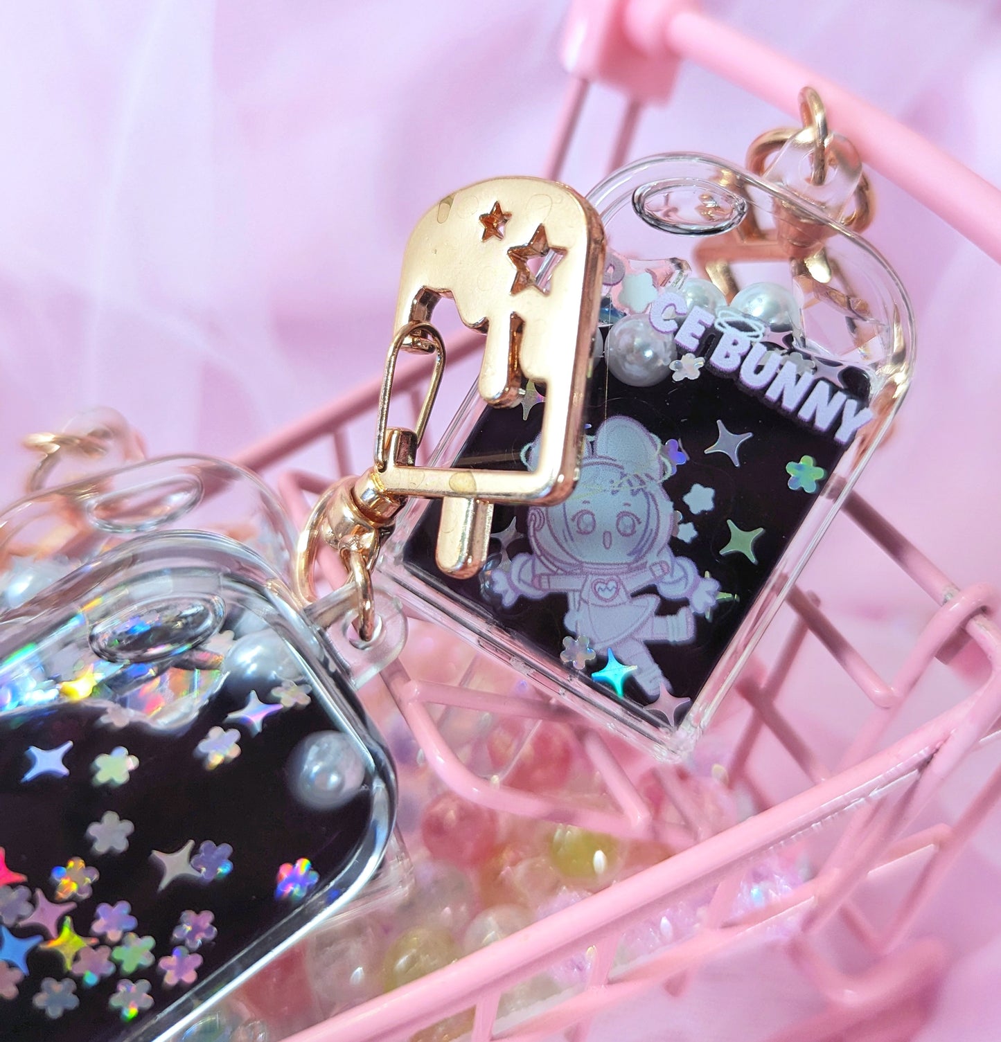 Space Bunny Popsicle Charm