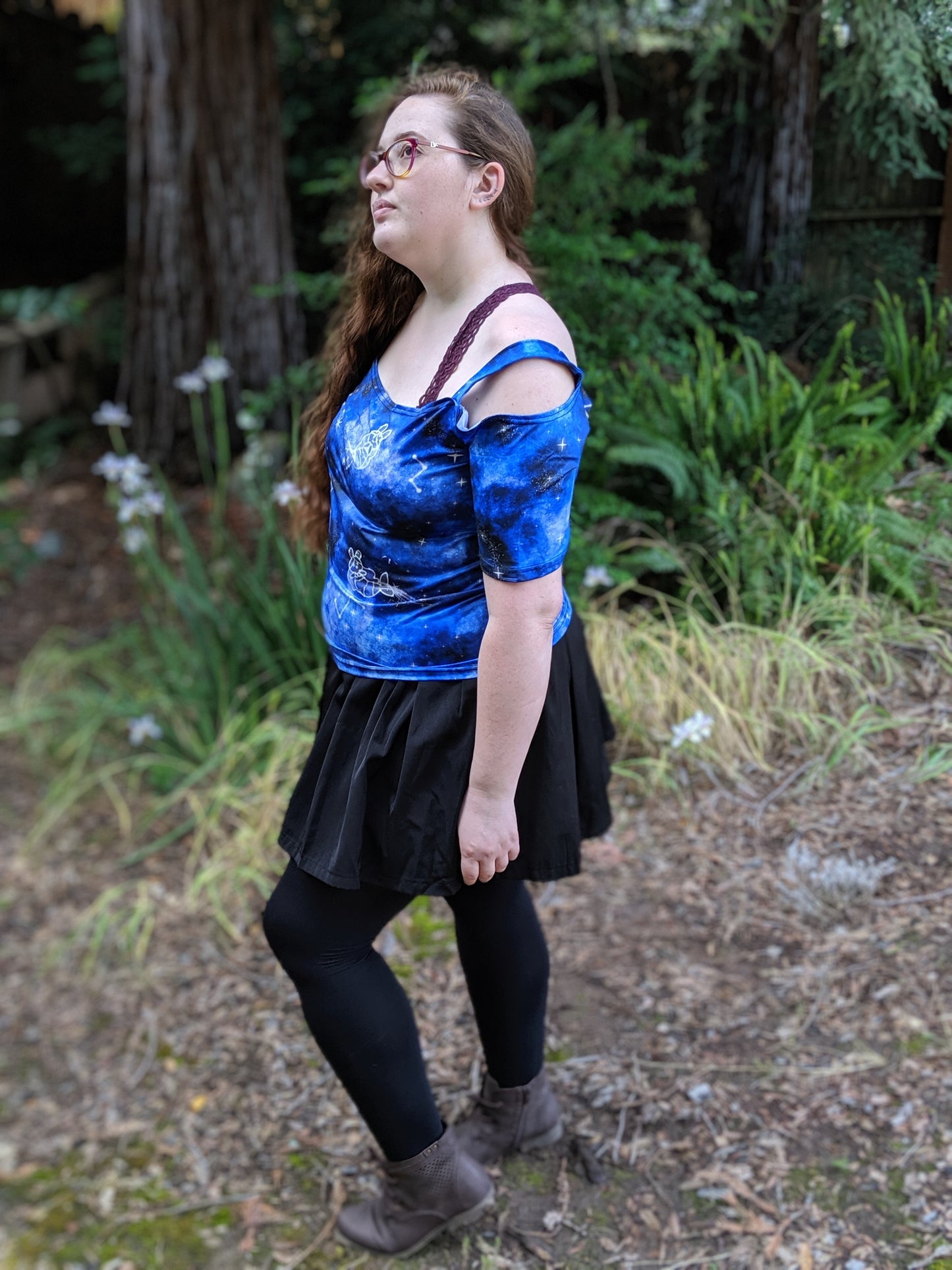 Galaxy Summer Over The Shoulder Tee