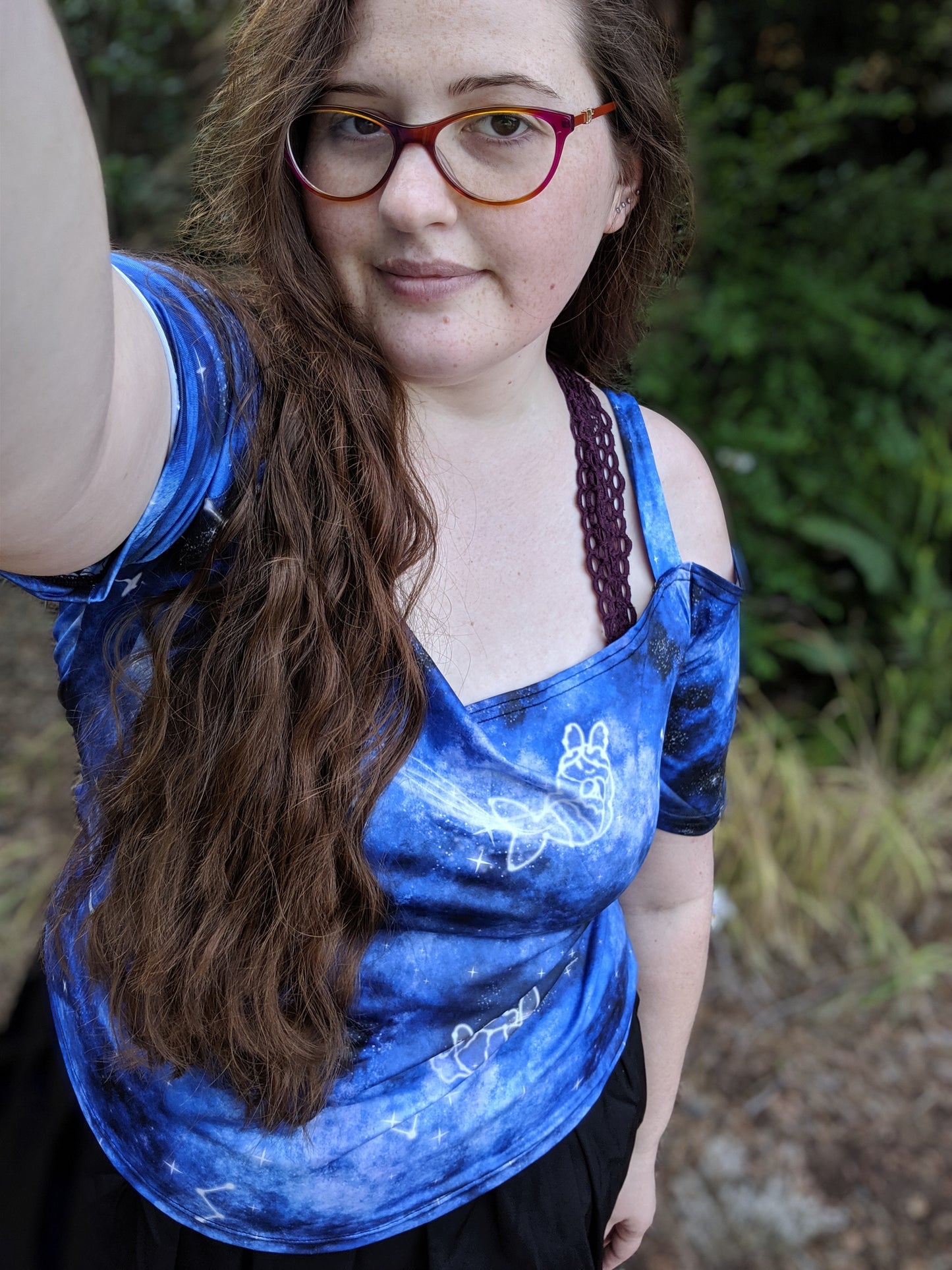 Galaxy Summer Over The Shoulder Tee
