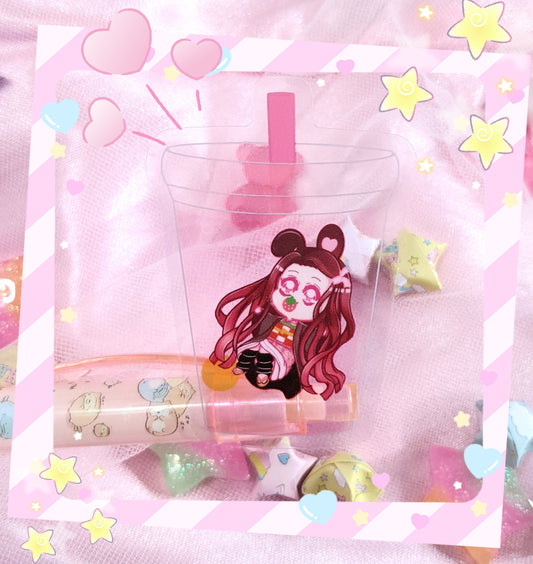 Clear Boba Stickers