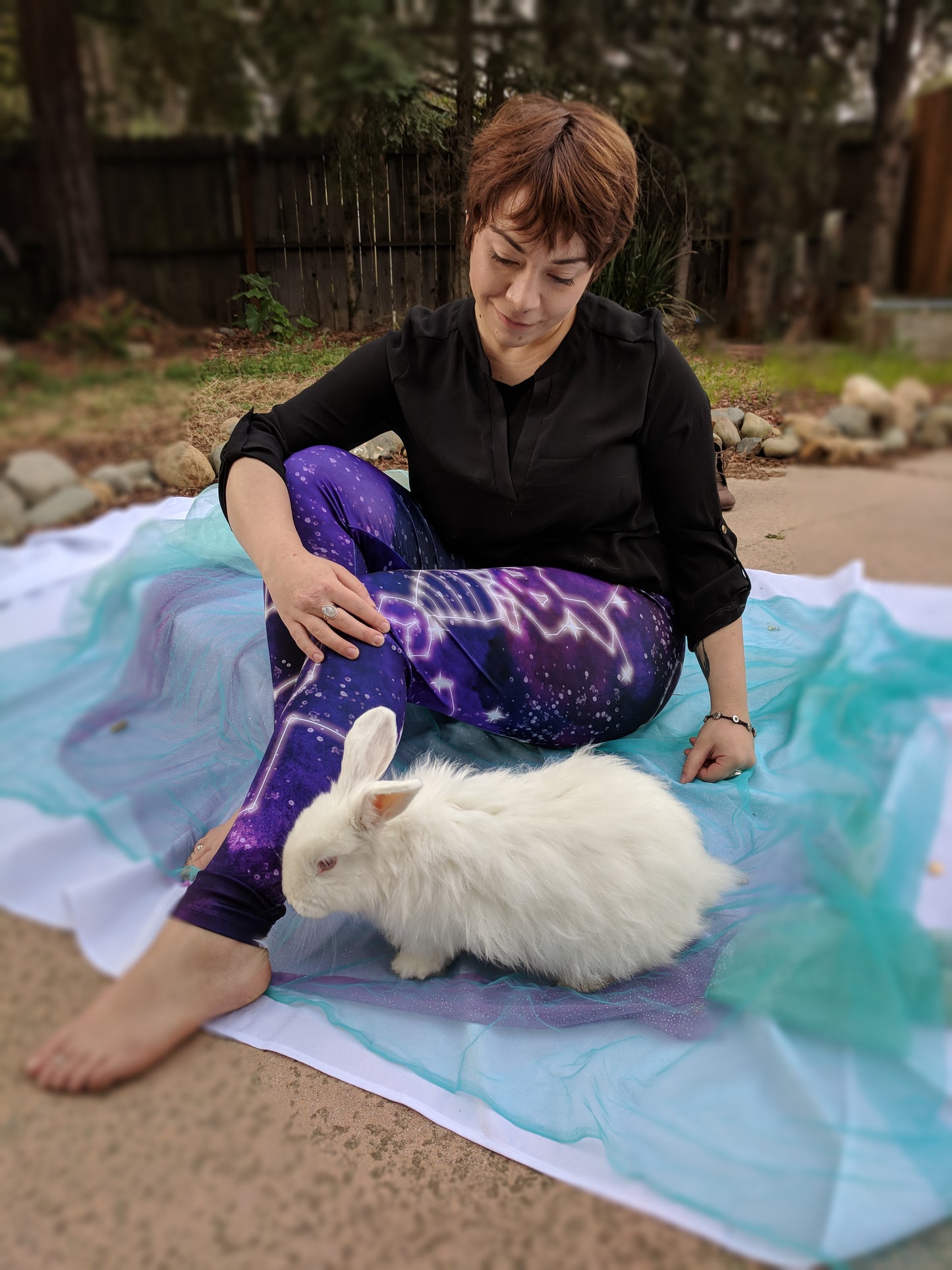Galaxy Merbunny Leggings, MADE TO ORDER