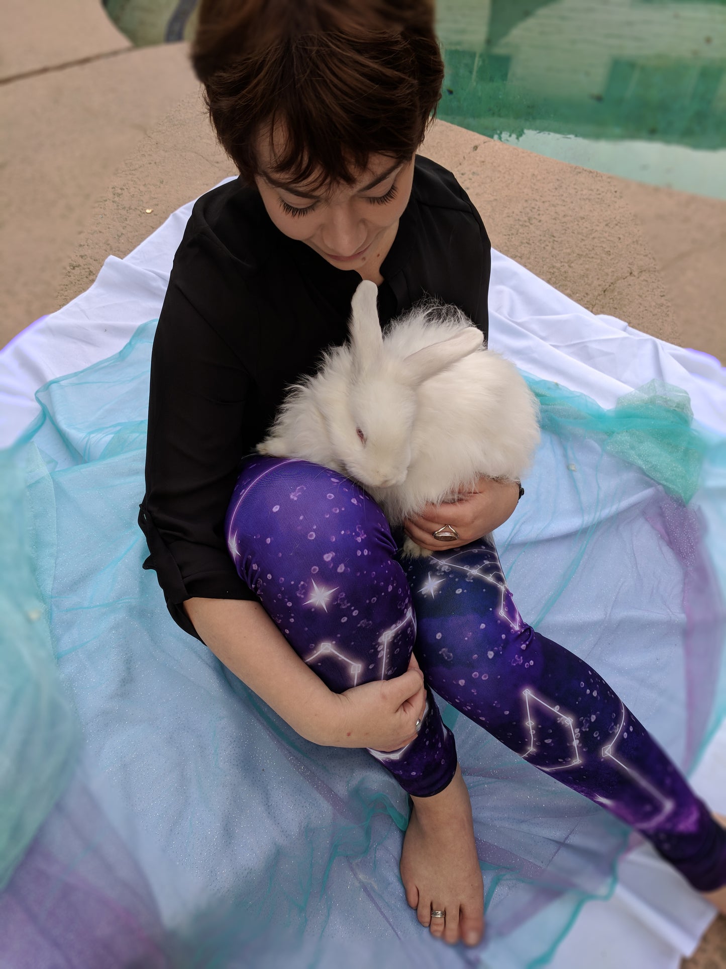 Galaxy Merbunny Leggings, MADE TO ORDER