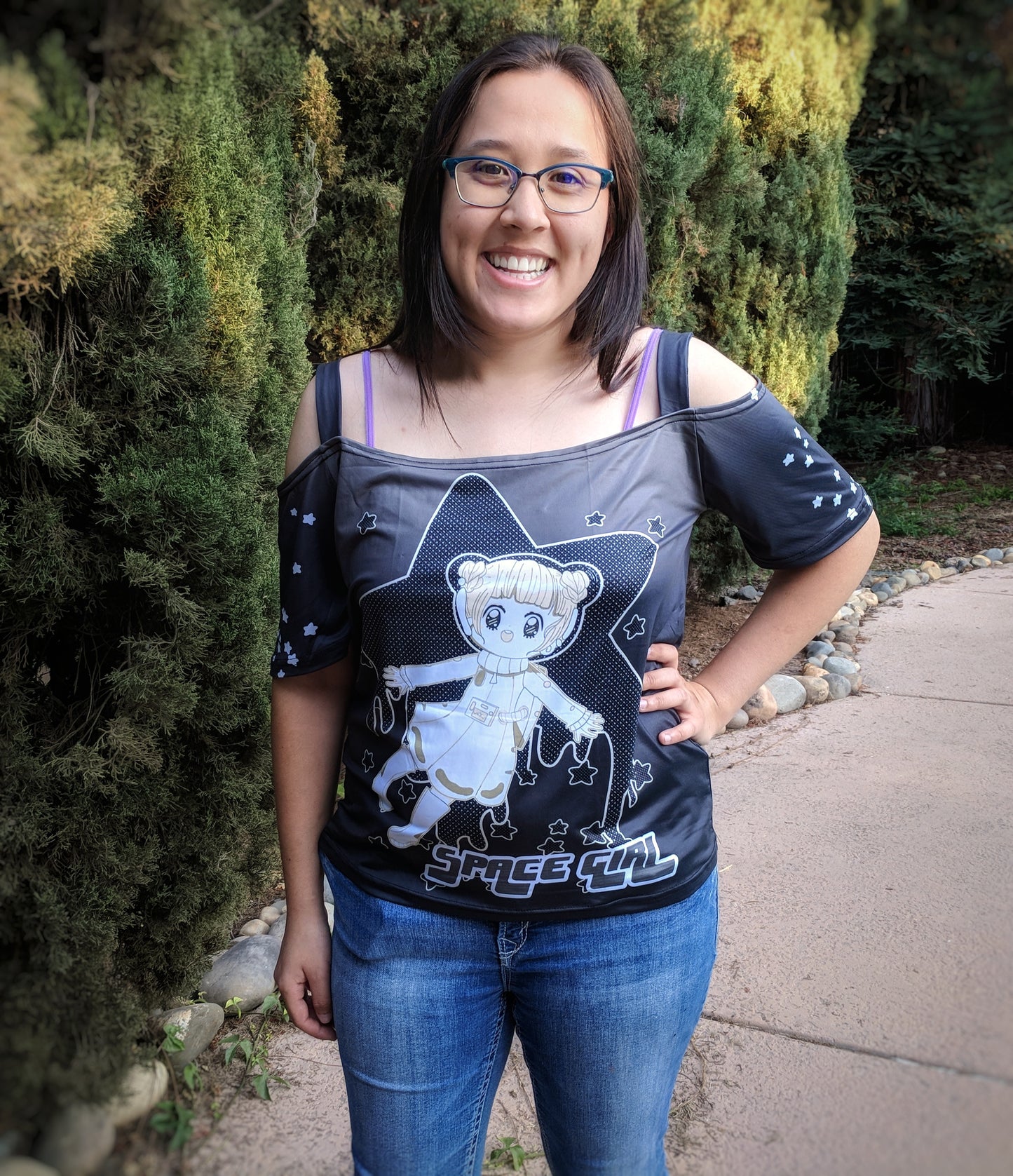 Space Girl Summer Over The Shoulder Tee