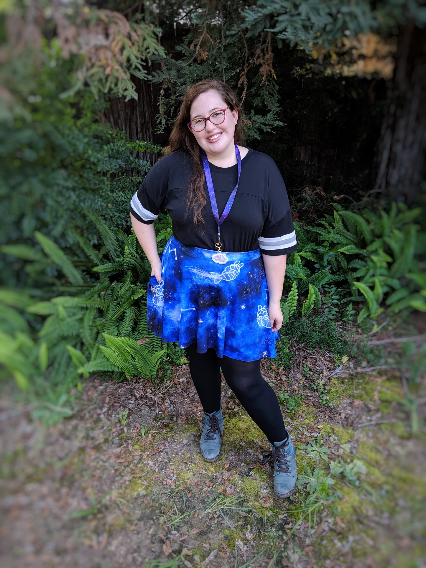 Starry Night Pocket Skirt, MADE TO ORDER