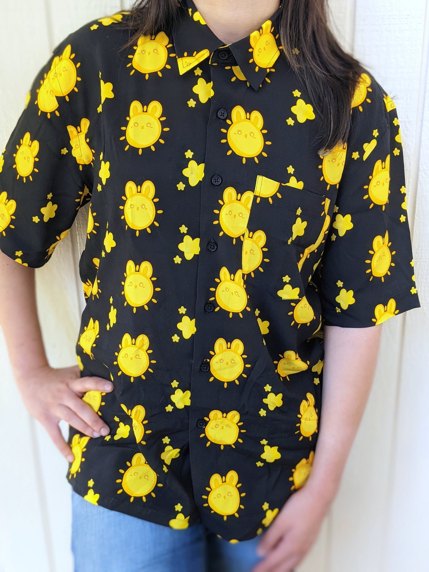 Sun-bunny Button Tee