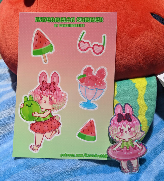 Watermelon Summer Stickers