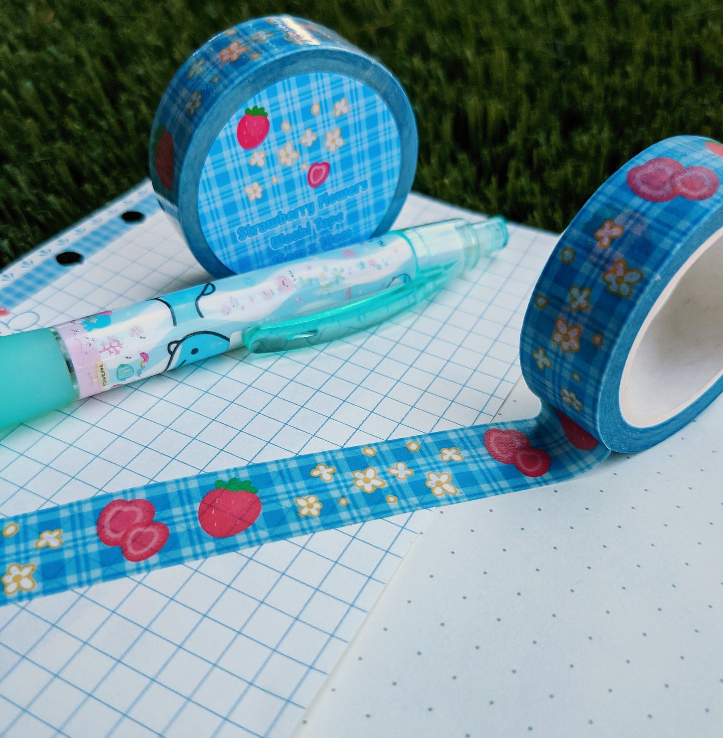 Strawberry Flowers Washi Tape