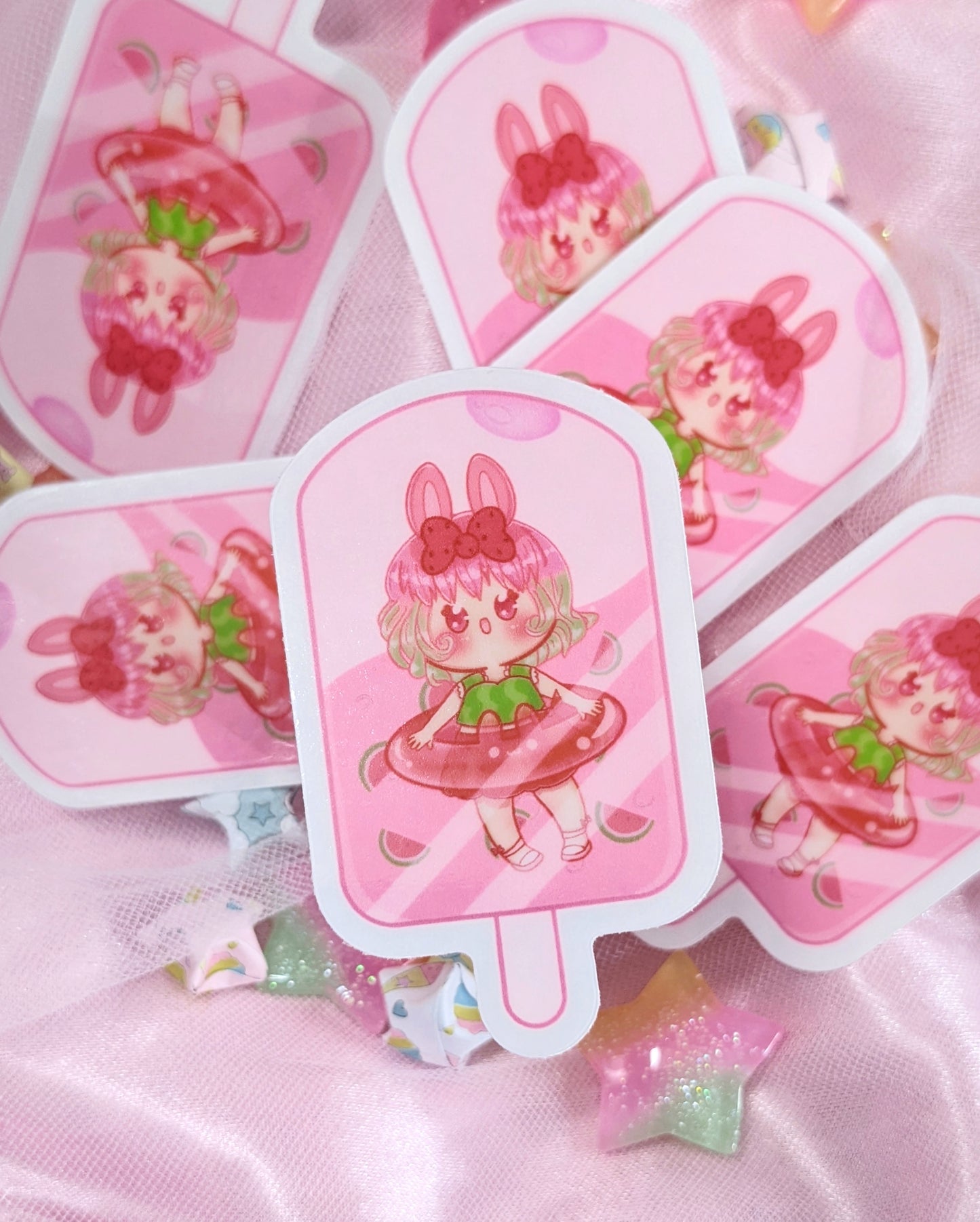 Clear Popsicle Stickers