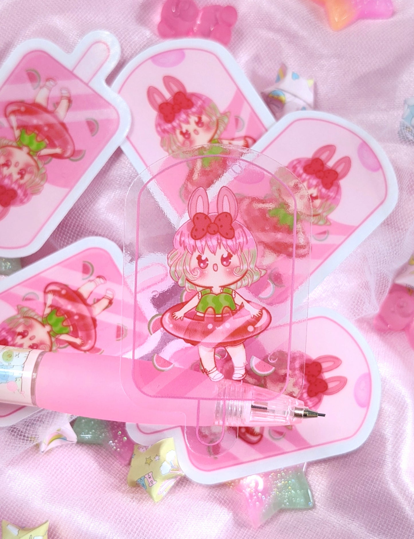 Clear Popsicle Stickers