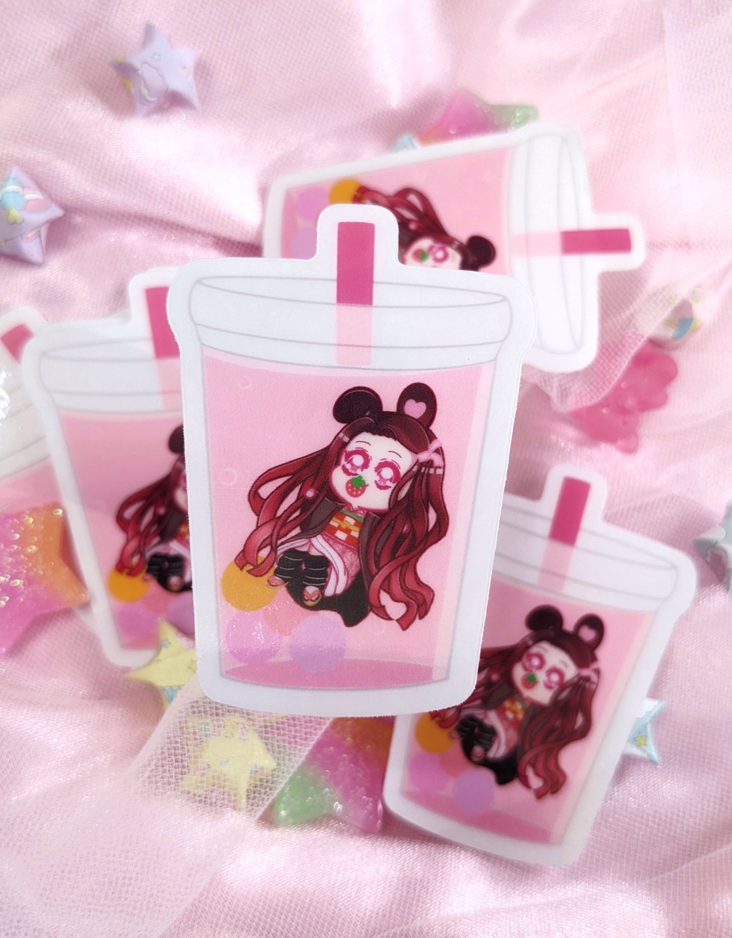 Clear Boba Stickers
