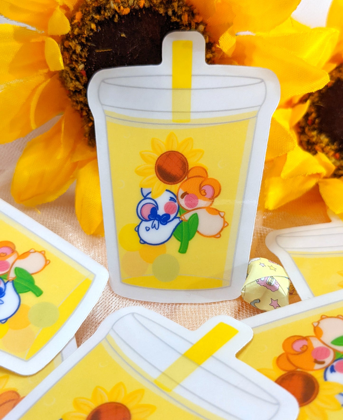 Clear Boba Stickers