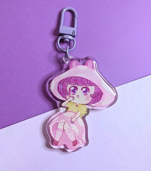 Mushroom Bunny Girl Acrylic Charm