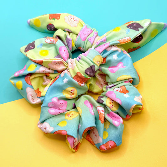 Lemon Drop Bow Scrunchies