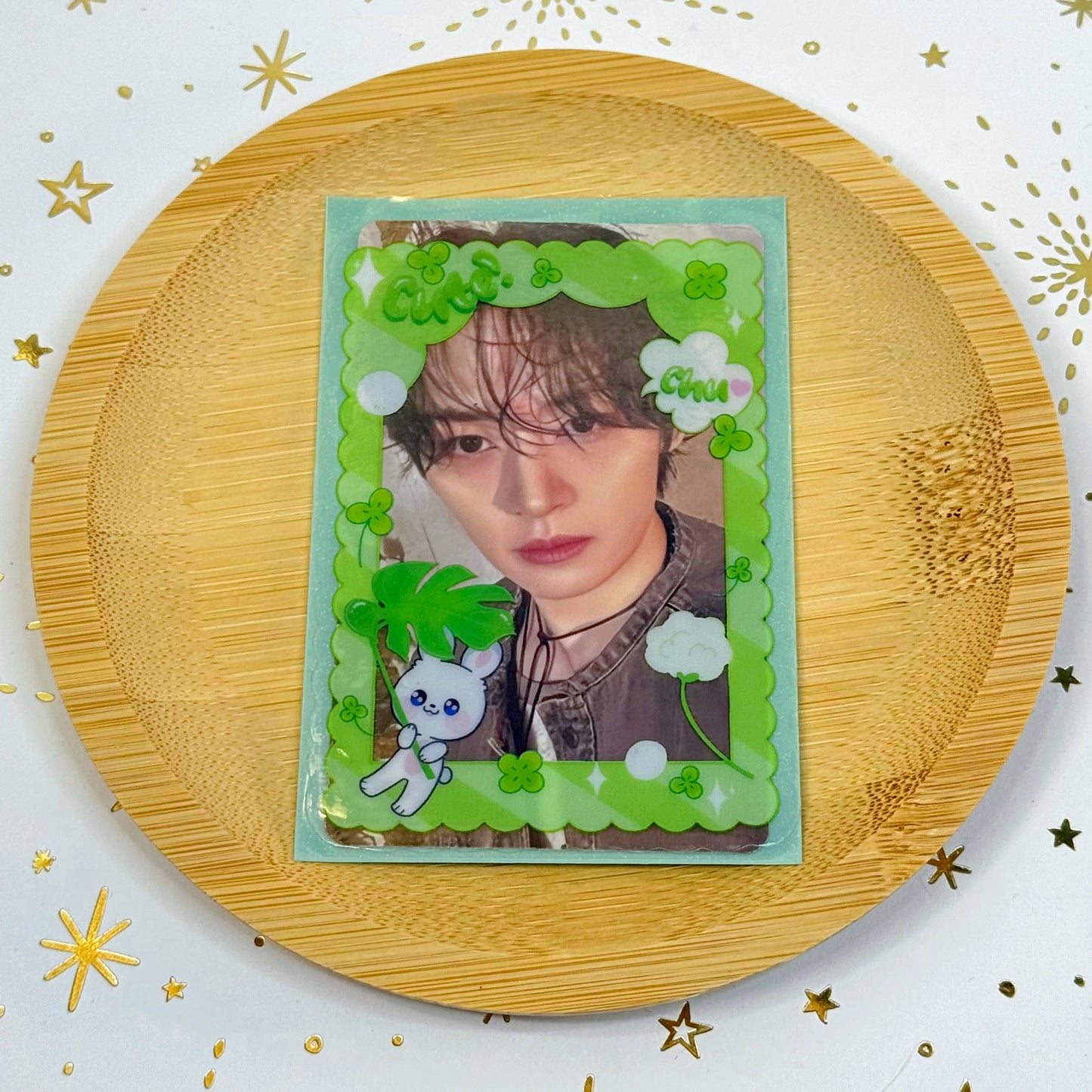 Kawaii Skzoo Clear Sticker+Glitter Sleeve