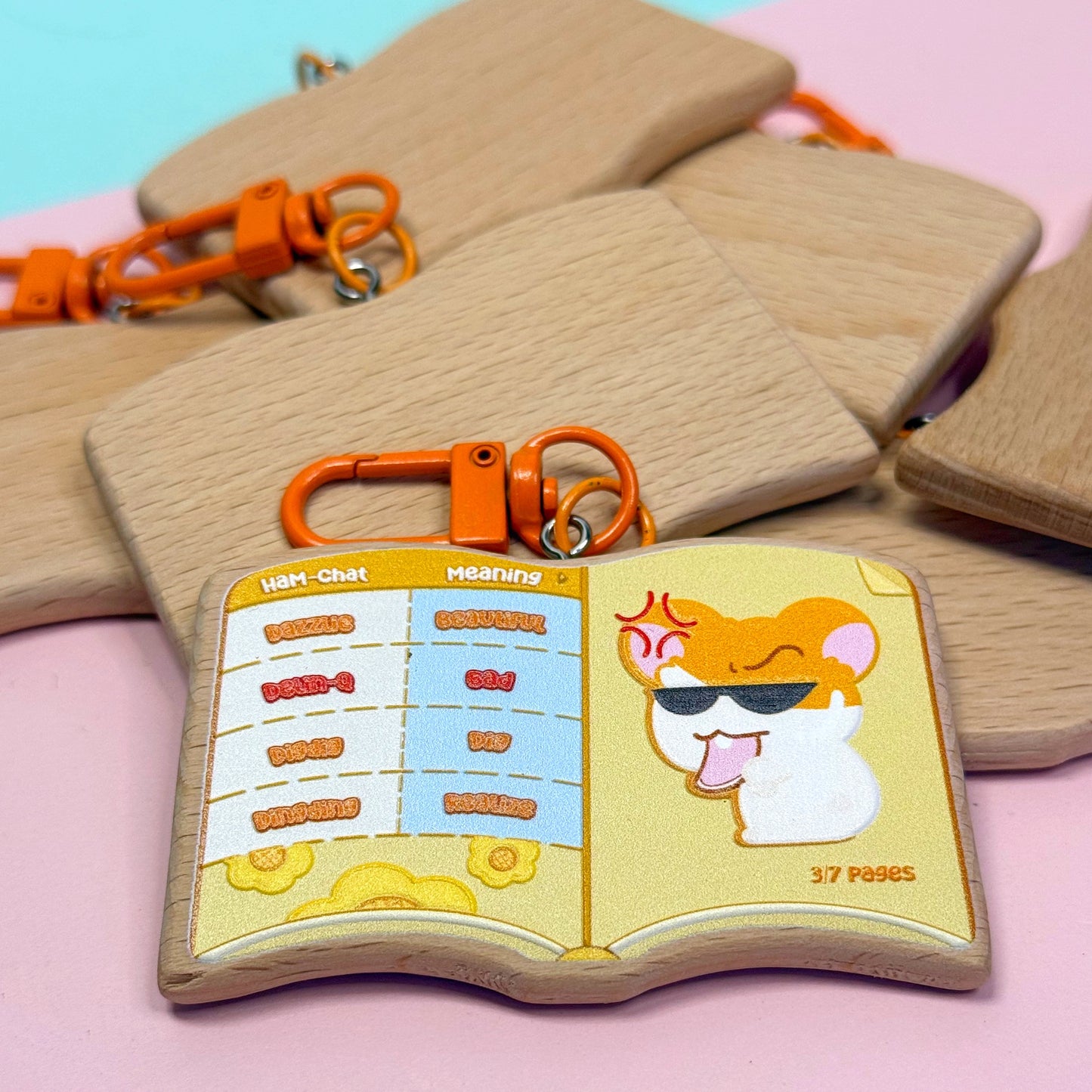 Ham Chat Dictionary Wood Charms
