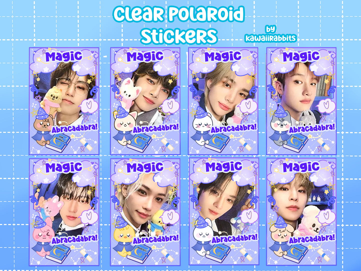 Magic Skool-SKZOO Clear Polaroid Stickers