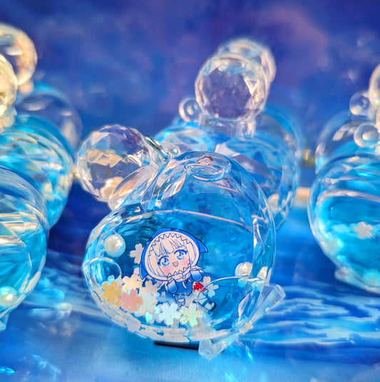 Vtuber Heart Perfume Liquid Keychain