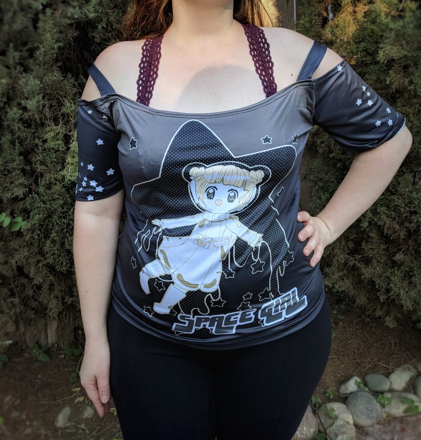 Space Girl Summer Over The Shoulder Tee