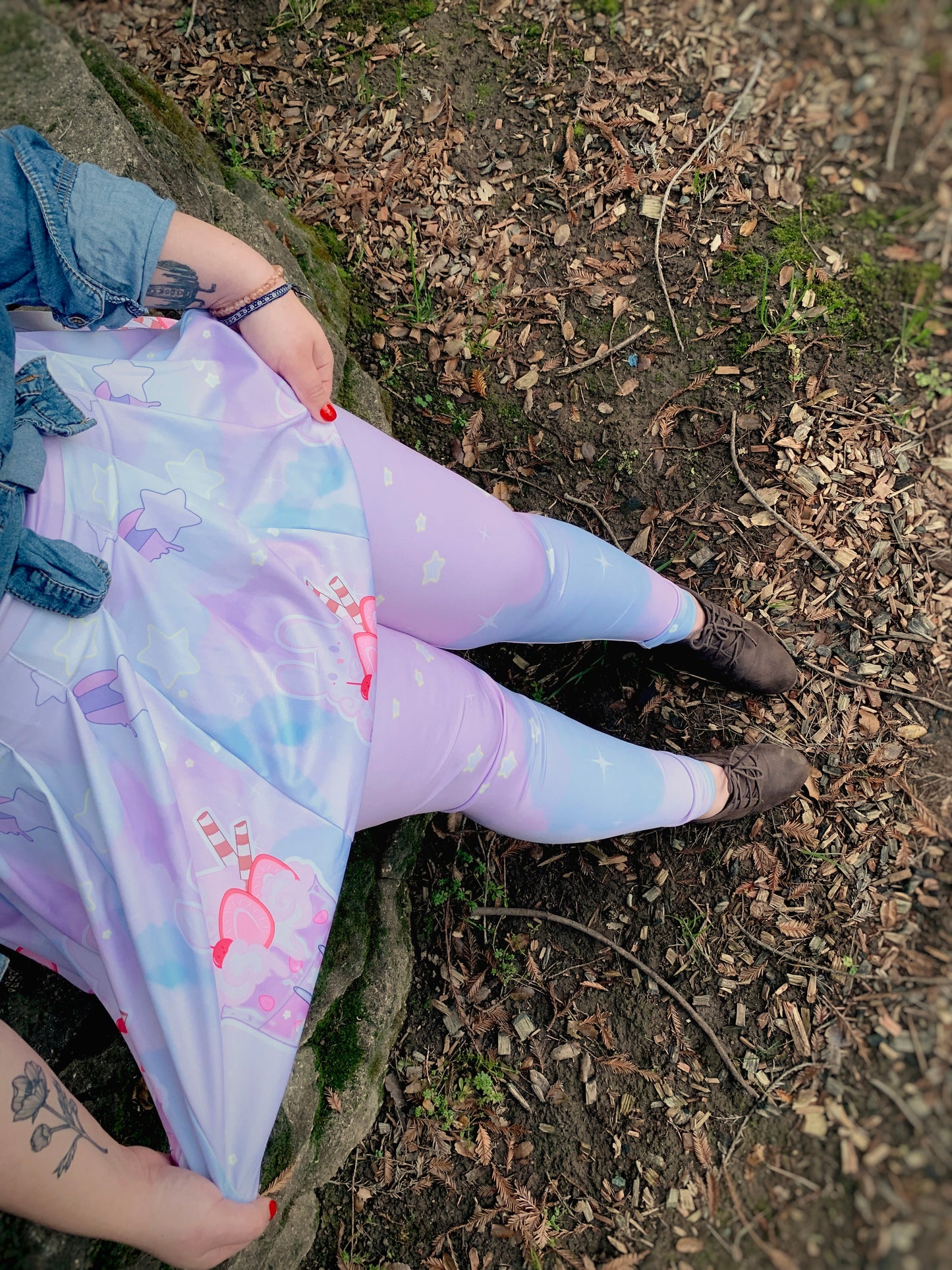 Bunparfait Fairy Kei Pastel Leggings, MADE TO ORDER