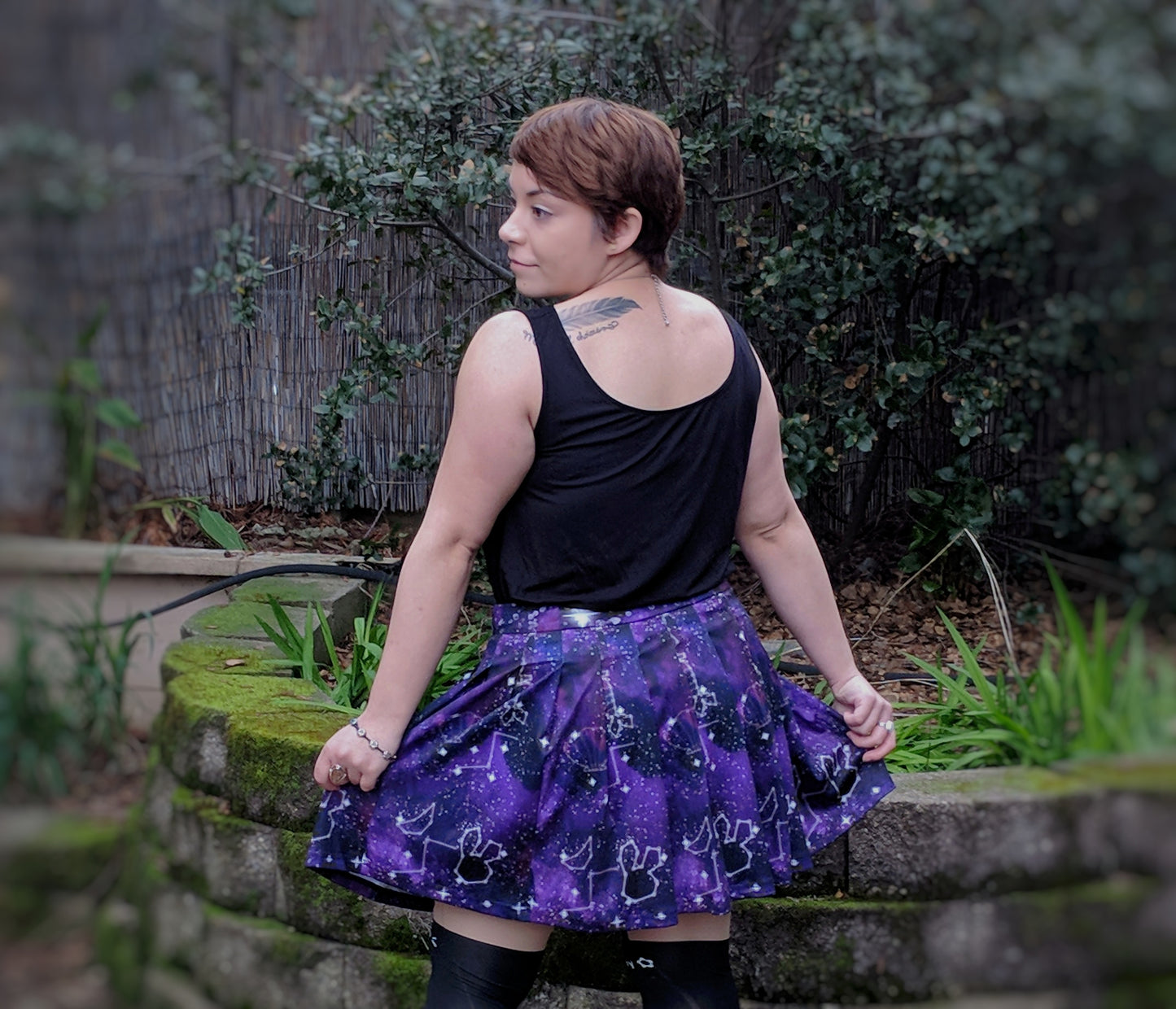 Galaxy Merbunny Mini Skirt