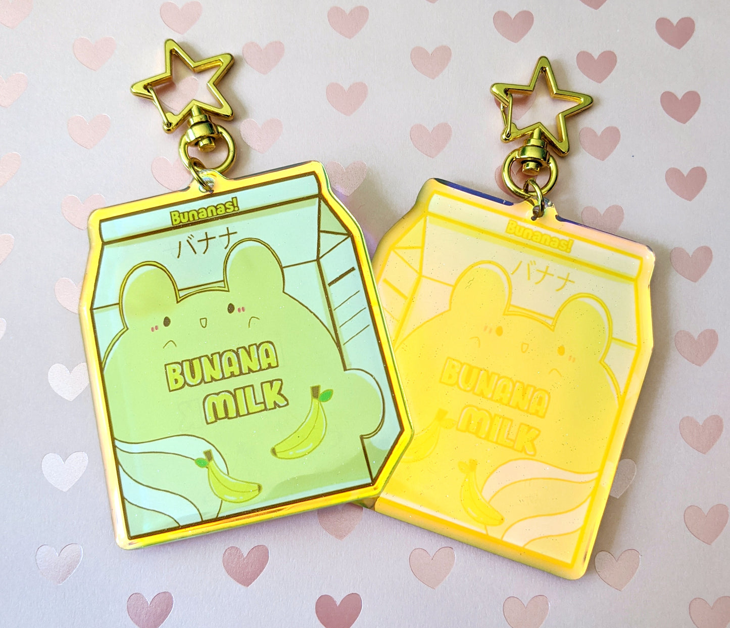 Bunana Milk Rainbow Charm, Lanyard, and Sticker