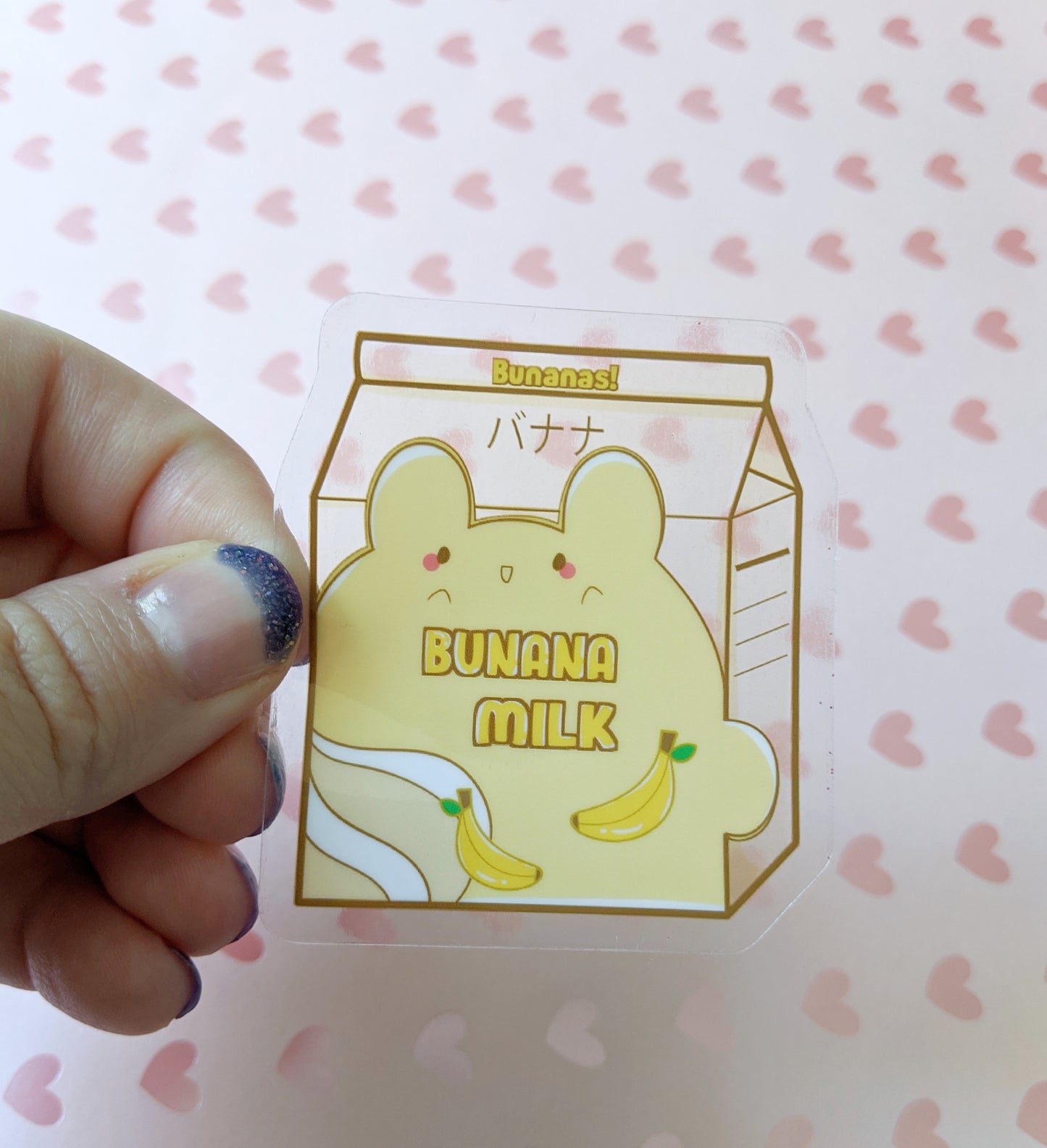 Bunana Milk Rainbow Charm, Lanyard, and Sticker