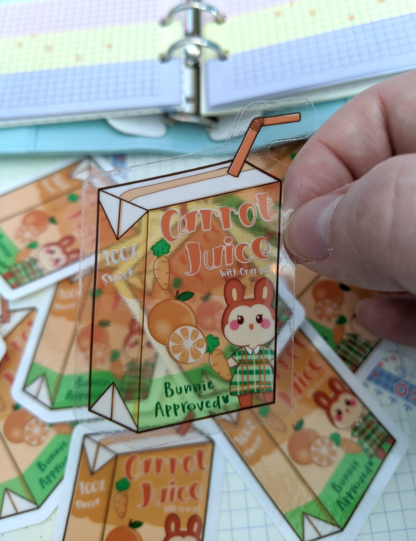 AC Juice Box Clear Stickers