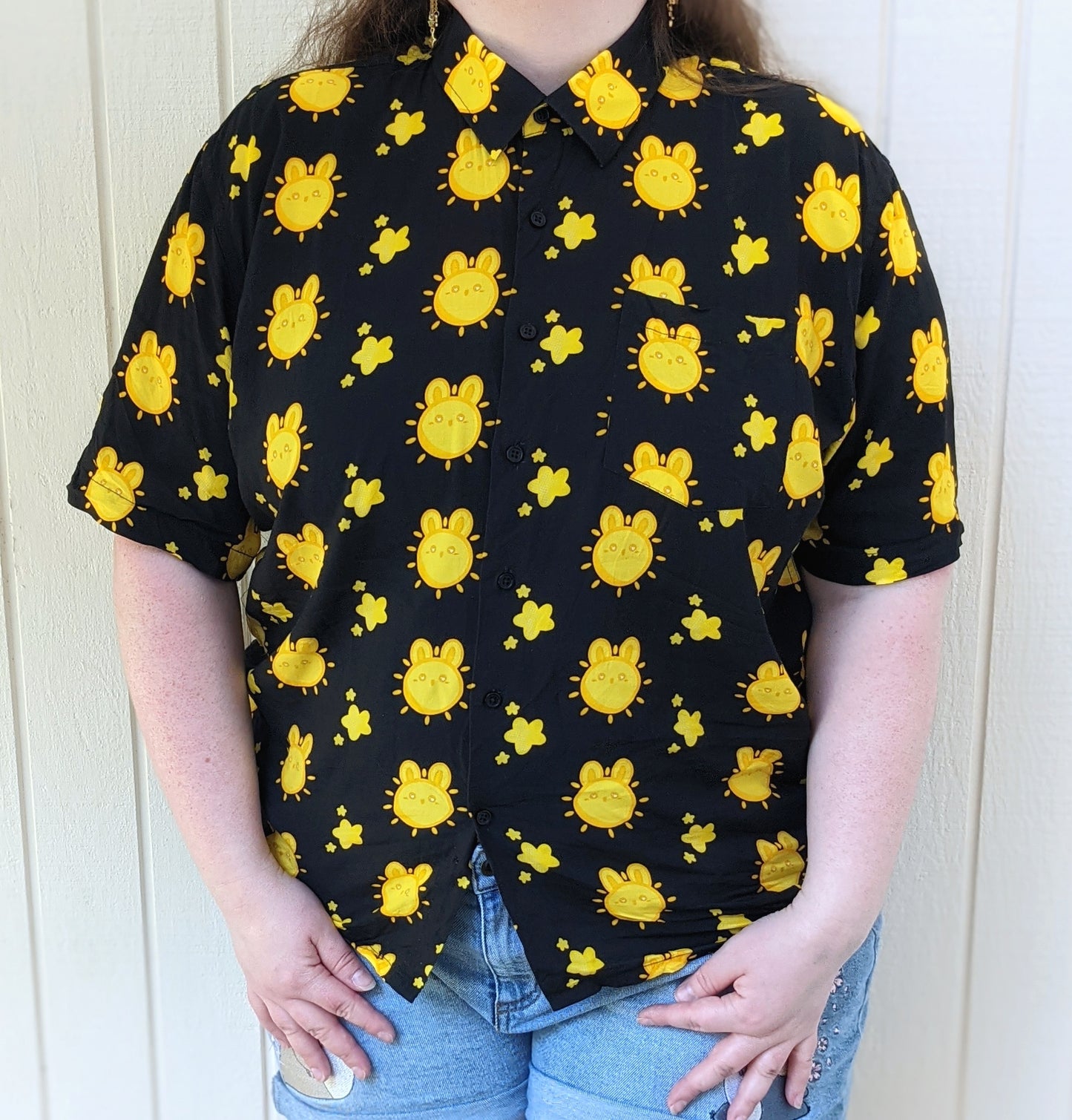 Sun-bunny Button Tee