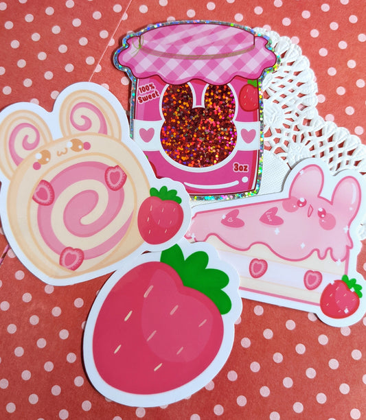 Strawbunny Sweets Sticker Pack